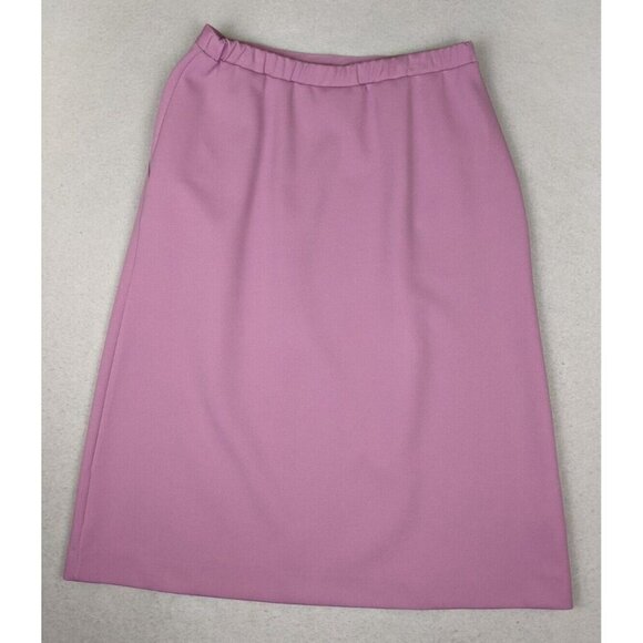 VINTAGE WOMEN'S LILAC LAVENDER PURPLE SKIRT SUIT - DEVON - SIZE 14 - Picture 14 of 14